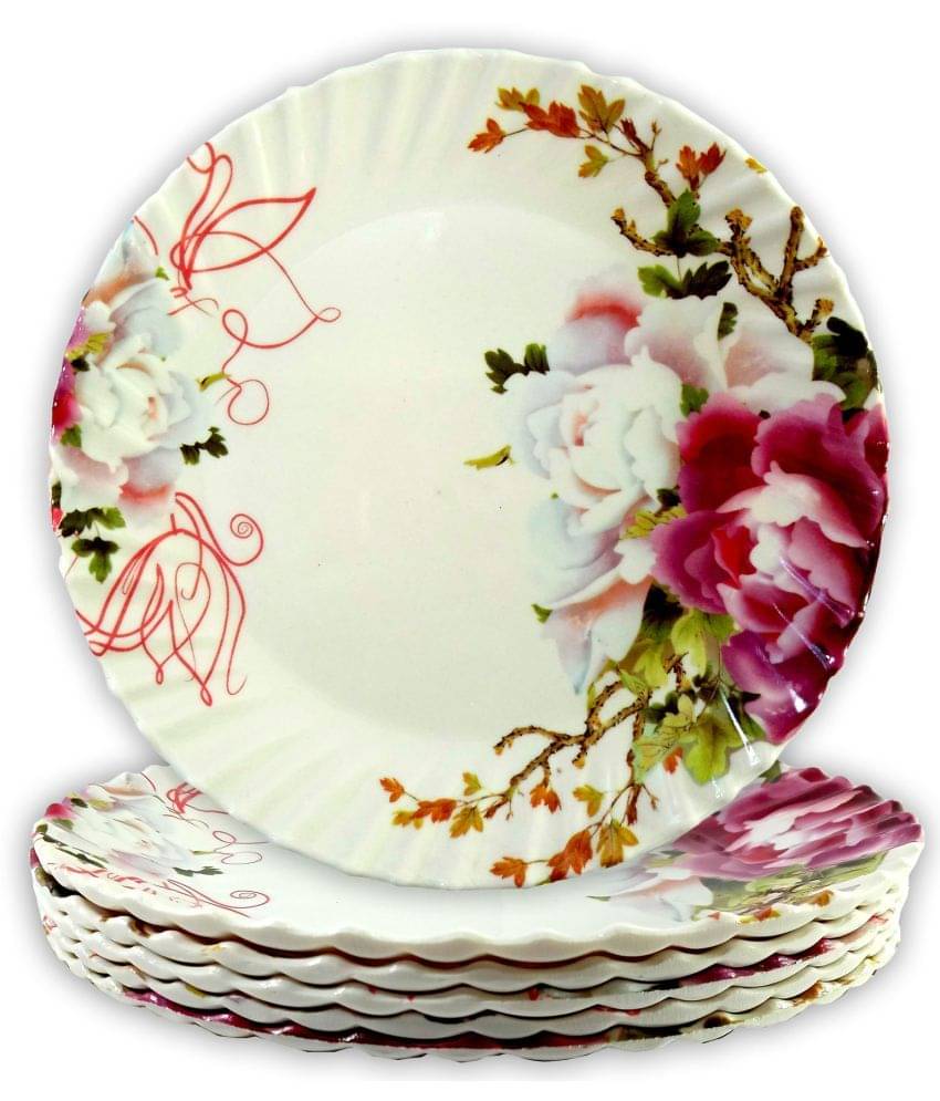     			Inpro 6 Pcs Melamine Multi Color Half Plate