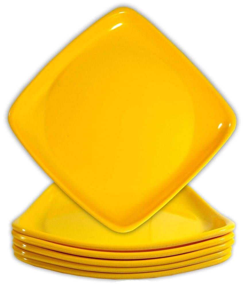     			Inpro 6 Pcs Melamine Yellow Half Plate