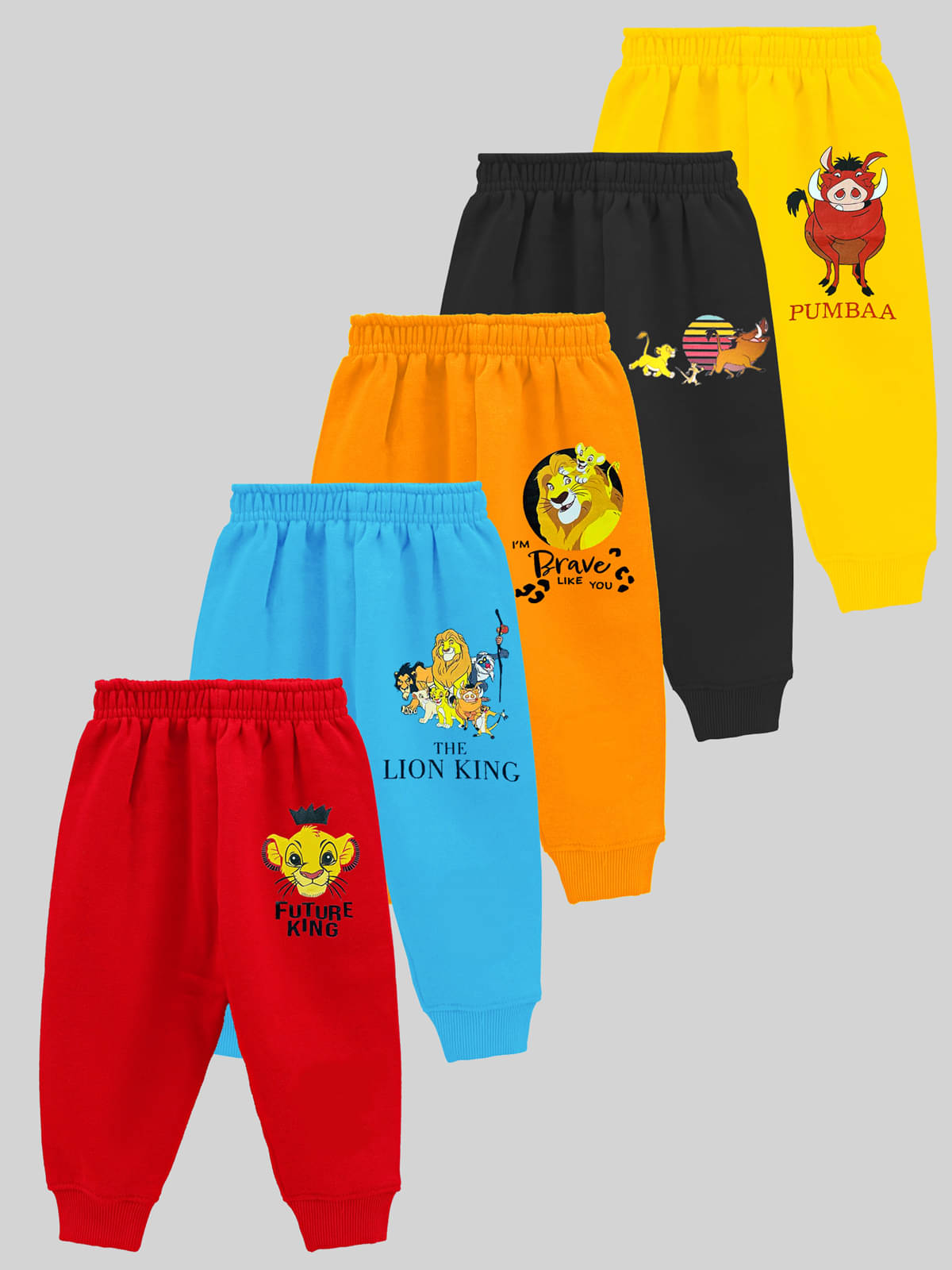 Kuchipoo Pack of 5 Baby Boys Cotton Blend Trackpant ( Multicolor 1 ) Kuchipoo Pack of 5 Baby Boys Cotton Blend Trackpant ( Multicolor 1 )