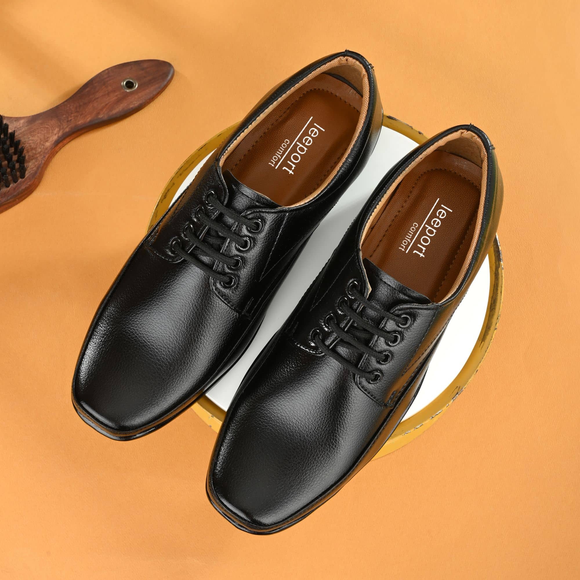 Leeport - Brown Men's Derby Formal Shoes - Formal Shoes | Buy online on ZillyBuy