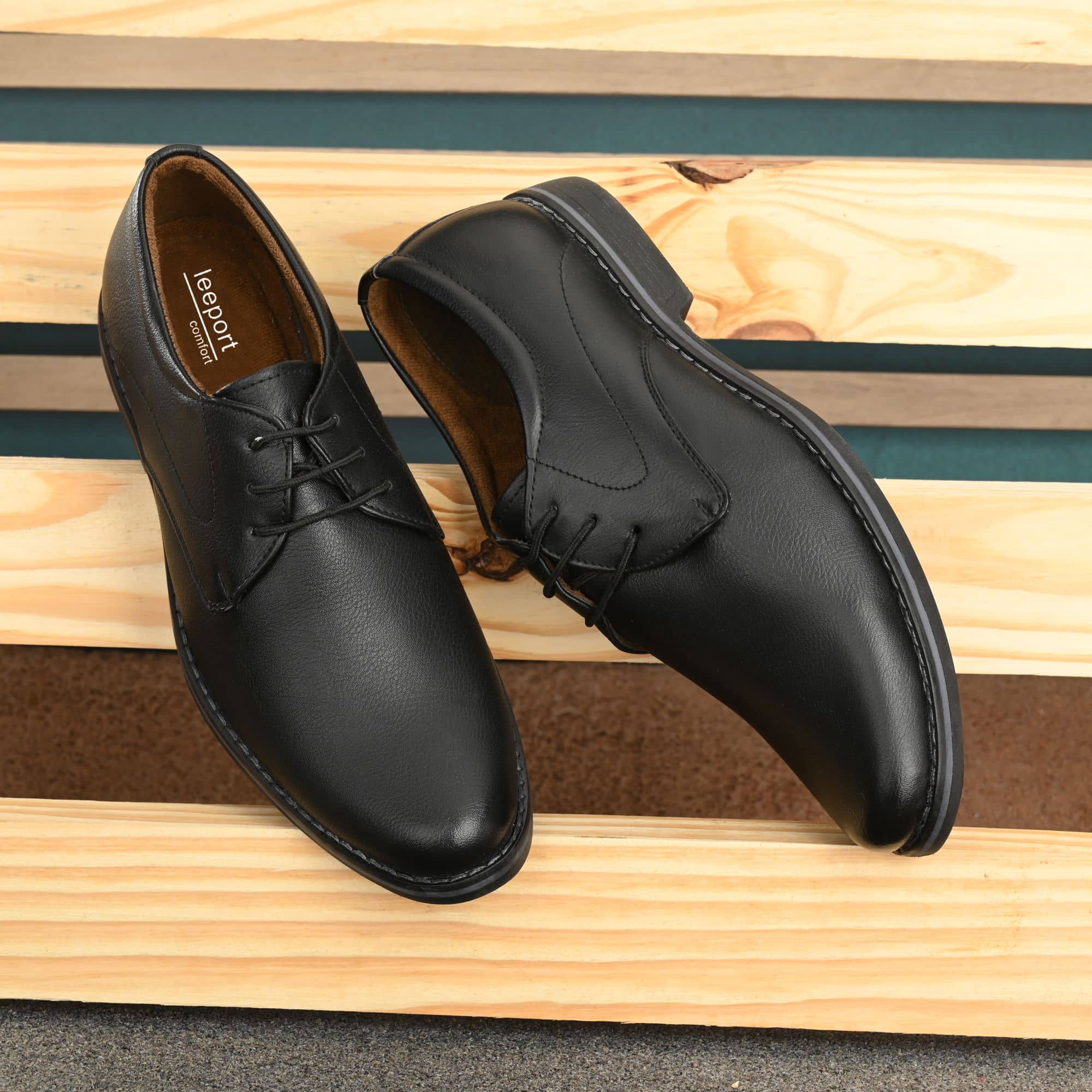 Leeport - Black Men's Formal Shoes - Formal Shoes | Buy online on ZillyBuy