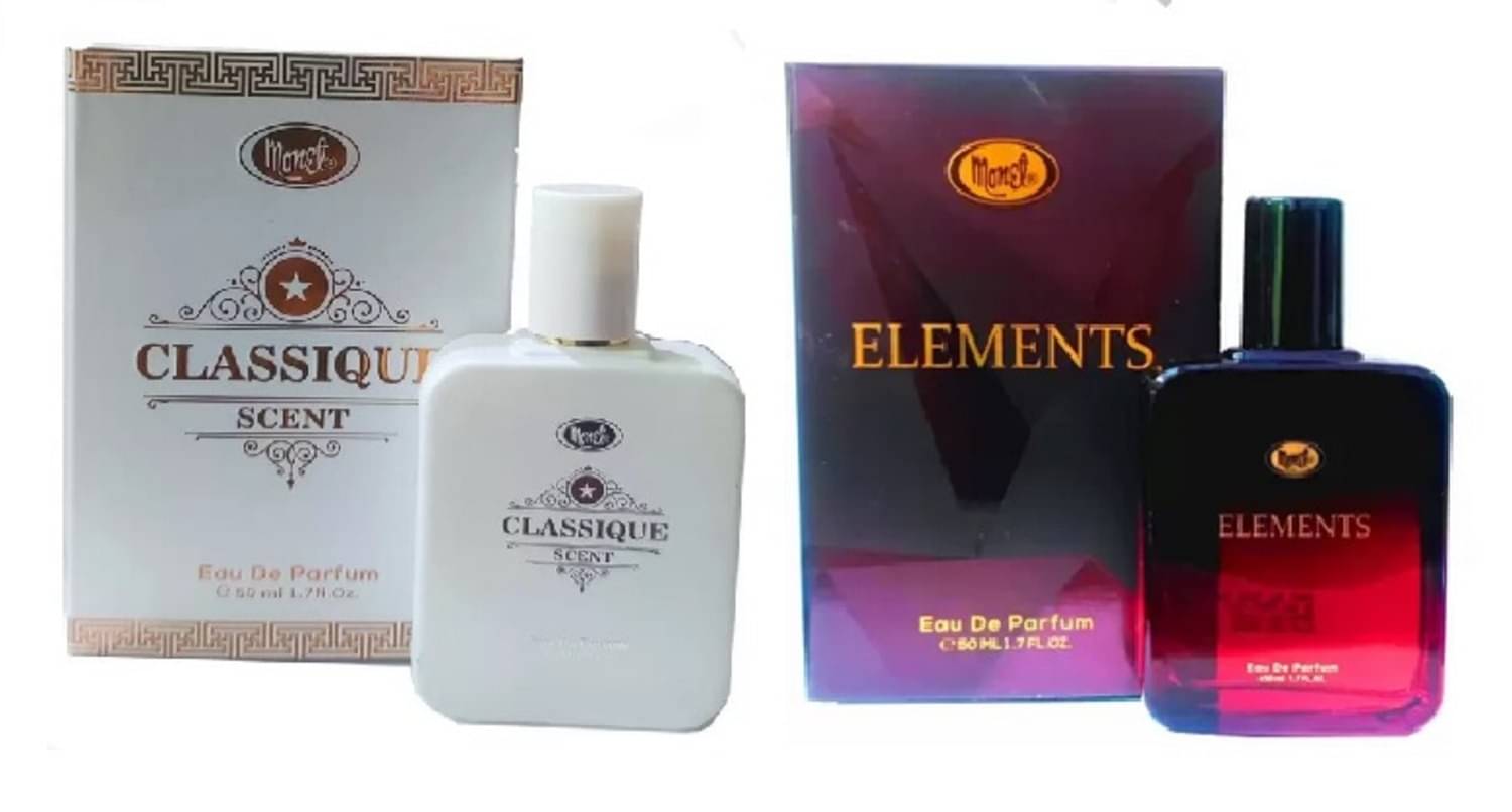 Monet - CLASSIQE PERFUME ,ELEMENTS PERFUME 50ML EACH Eau De Parfum (EDP) For Unisex 100ML ( Pack of 2 ) Monet - CLASSIQE PERFUME ,ELEMENTS PERFUME 50ML EACH Eau De Parfum (EDP) For Unisex 100ML ( Pack of 2 )