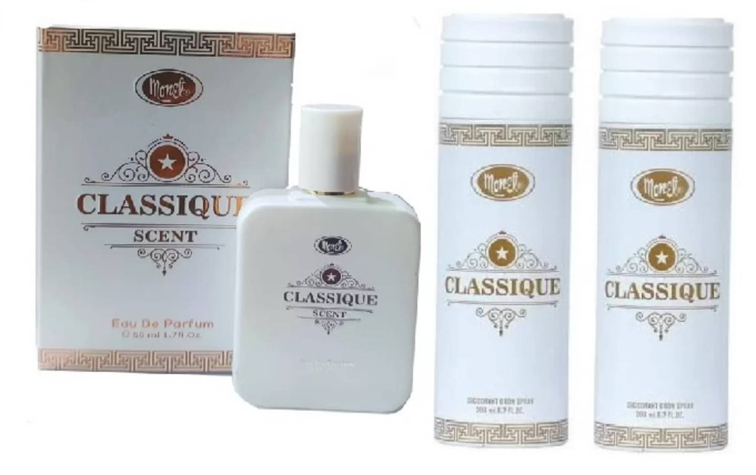 Monet - CLASSIQUE 50ML , 2 CLASSIQUE 200ML EACH Eau De Parfum (EDP) For Unisex 450ML ( Pack of 3 ) Monet - CLASSIQUE 50ML , 2 CLASSIQUE 200ML EACH Eau De Parfum (EDP) For Unisex 450ML ( Pack of 3 )