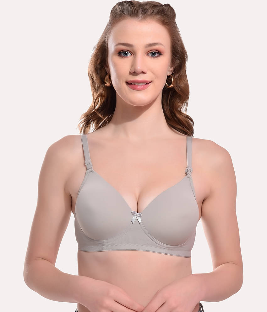 Softskin Pack of 3 Nylon Heavily Padded Women's T-Shirt Bra ( Multicolor )