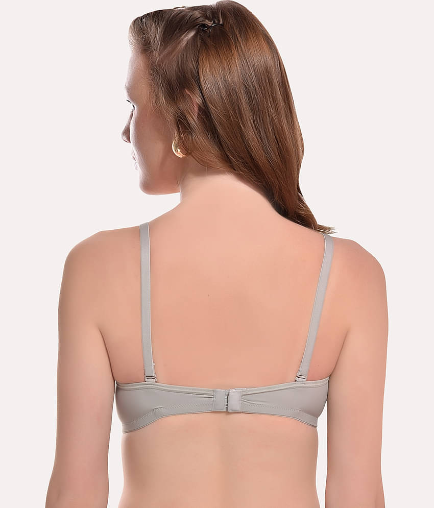 Softskin Pack of 3 Nylon Heavily Padded Women's T-Shirt Bra ( Multicolor )