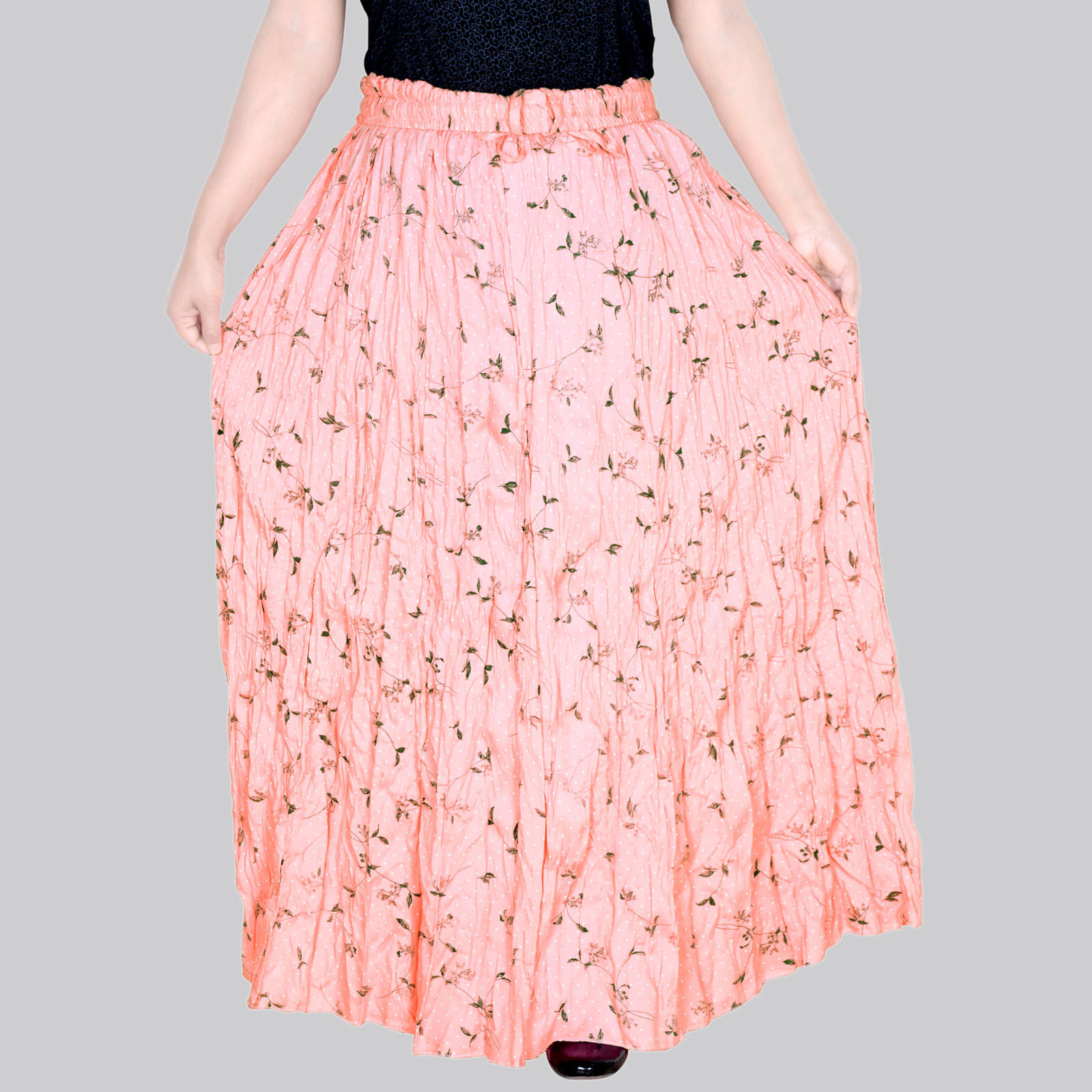     			Sttoffa - Peach Rayon Women's Flared Skirt ( Pack of 1 )