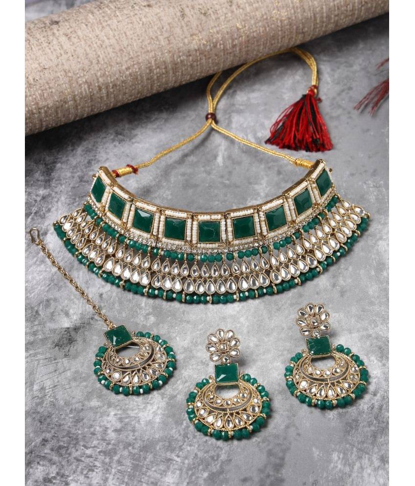     			Sukkhi Green Alloy Necklace Set ( Pack of 1 )