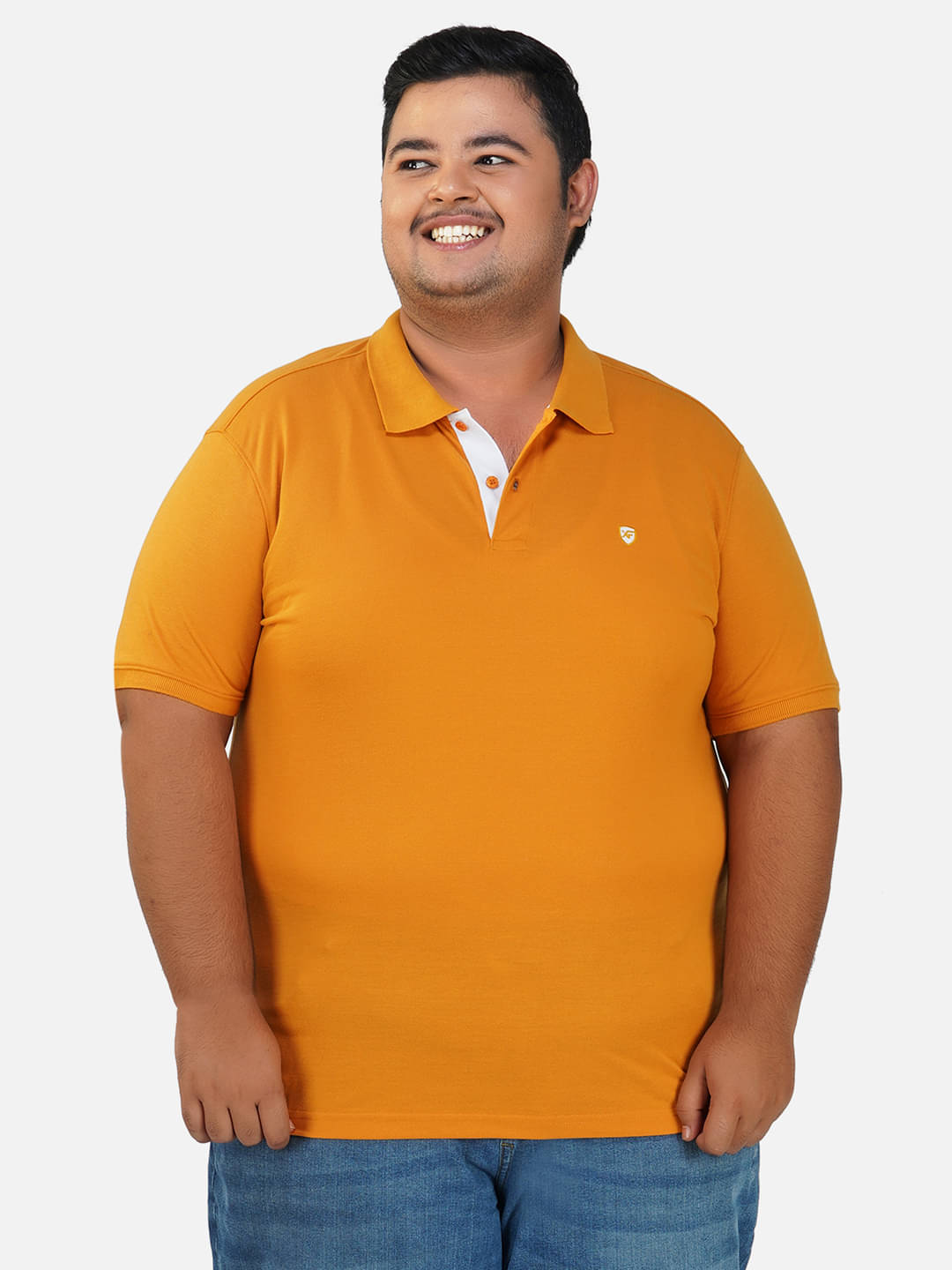 XFOX Pack of 1 Cotton Blend Regular Fit Solid Half Sleeves Men's Polo T Shirt ( Mustard ) XFOX Pack of 1 Cotton Blend Regular Fit Solid Half Sleeves Men's Polo T Shirt ( Mustard )