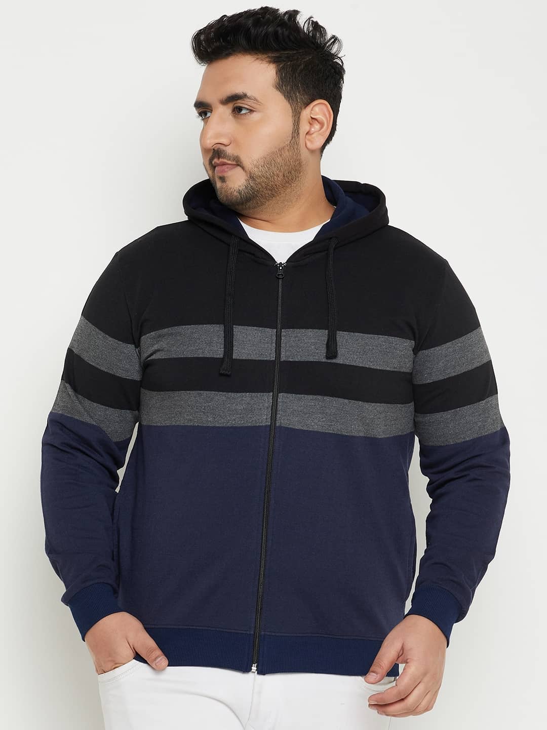 AUSTIVO Fleece Hooded Men's Sweatshirt - Multi ( Pack of 1 )