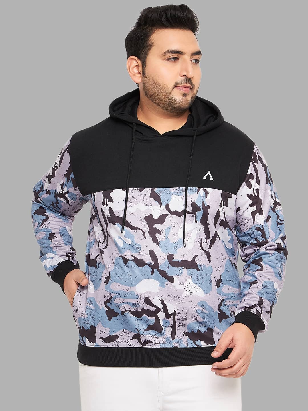 AUSTIVO Fleece Hooded Men's Sweatshirt - Multi ( Pack of 1 )