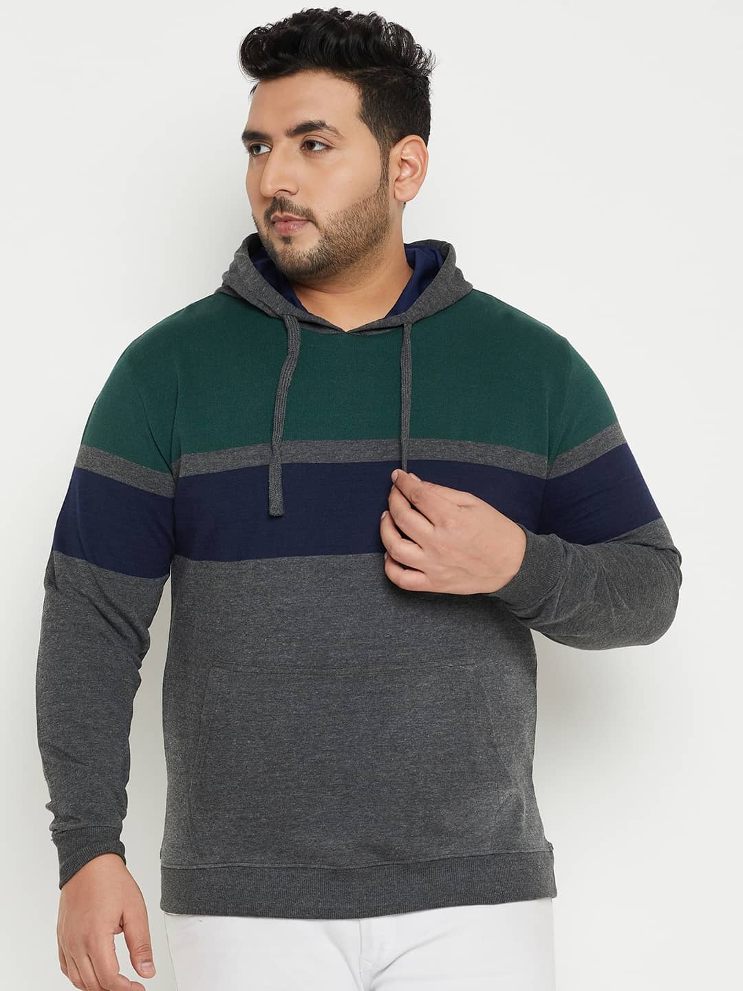 AUSTIVO Fleece Hooded Men's Sweatshirt - Multi ( Pack of 1 )