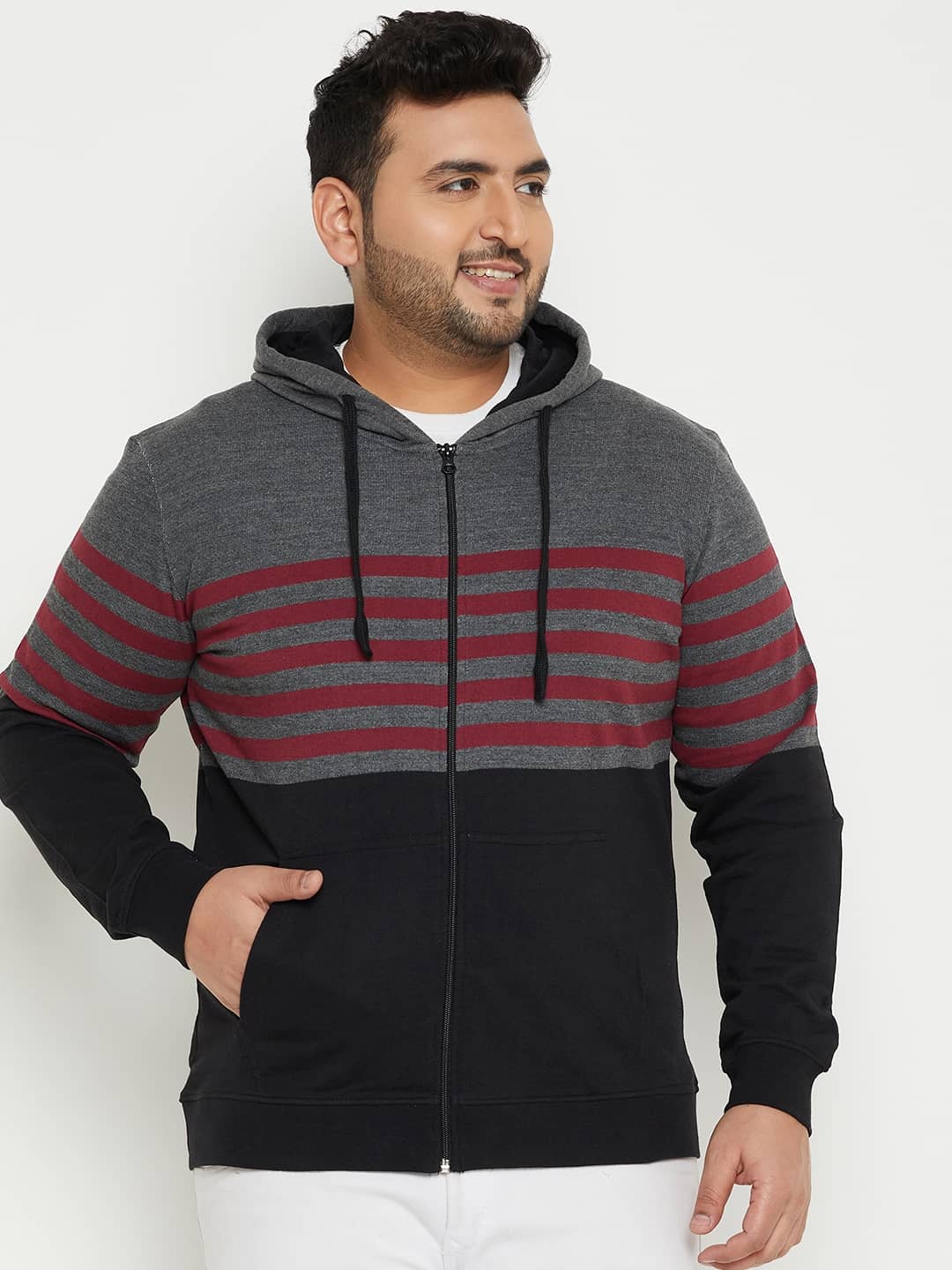 AUSTIVO Fleece Hooded Men's Sweatshirt - Multi ( Pack of 1 )
