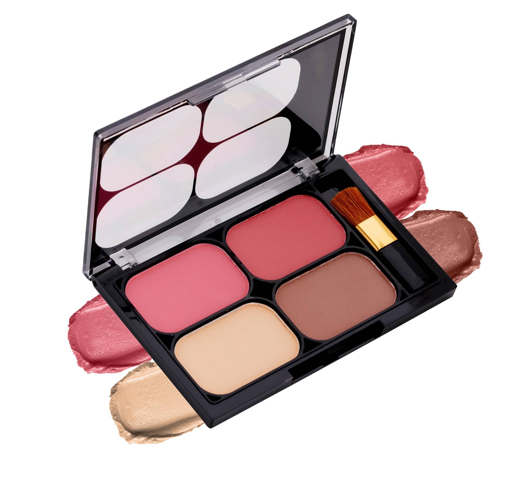     			Colors Queen Blush and Highlighter Palette for Face Makeup with Brush (Multicolor - 01)