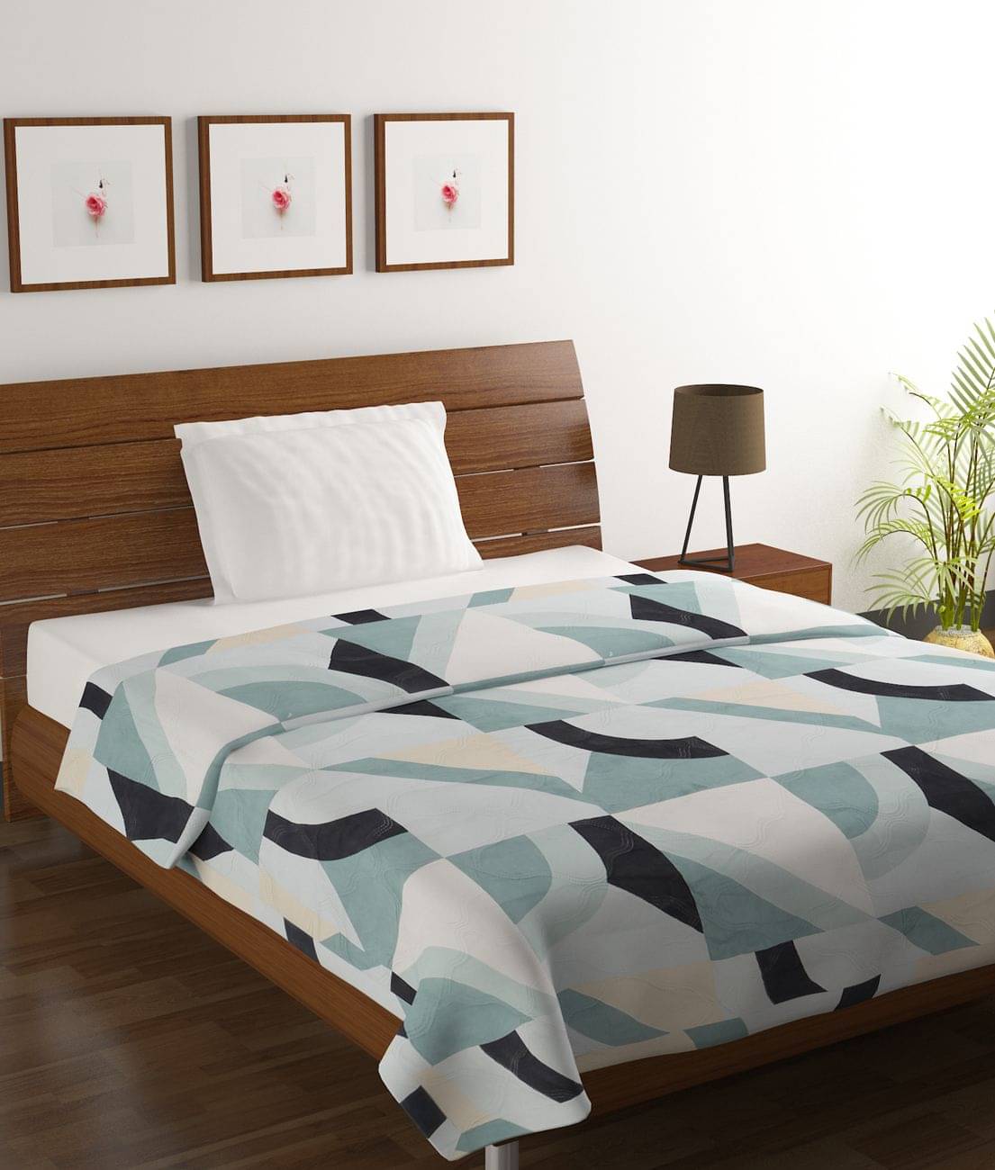 BELLA TRUE Microfiber Abstract Print Single Comforter ( 150 x 210 cm ) Pack of 1 - Green BELLA TRUE Microfiber Abstract Print Single Comforter ( 150 x 210 cm ) Pack of 1 - Green