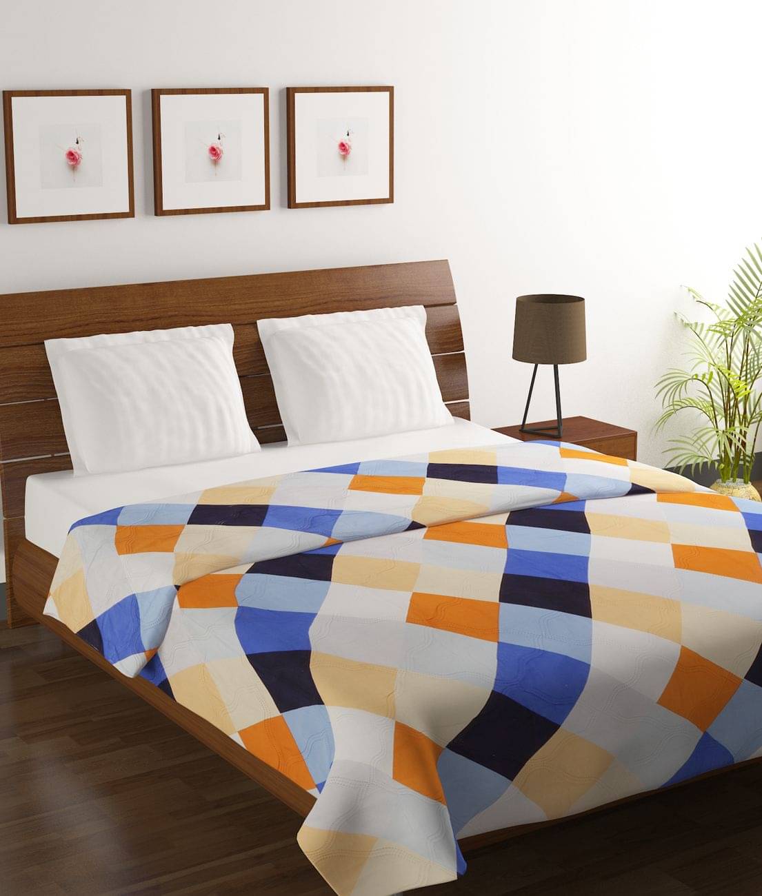 BELLA TRUE Microfiber Geometric Print Double Comforter ( 210 x 220 cm ) Pack of 1 Multi Colour BELLA TRUE Microfiber Geometric Print Double Comforter ( 210 x 220 cm ) Pack of 1 Multi Colour