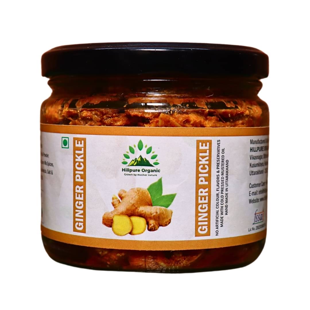 Hillpure Organic Ginger Pickle Pickle 300 g     			Hillpure Organic Ginger Pickle Pickle 300 g