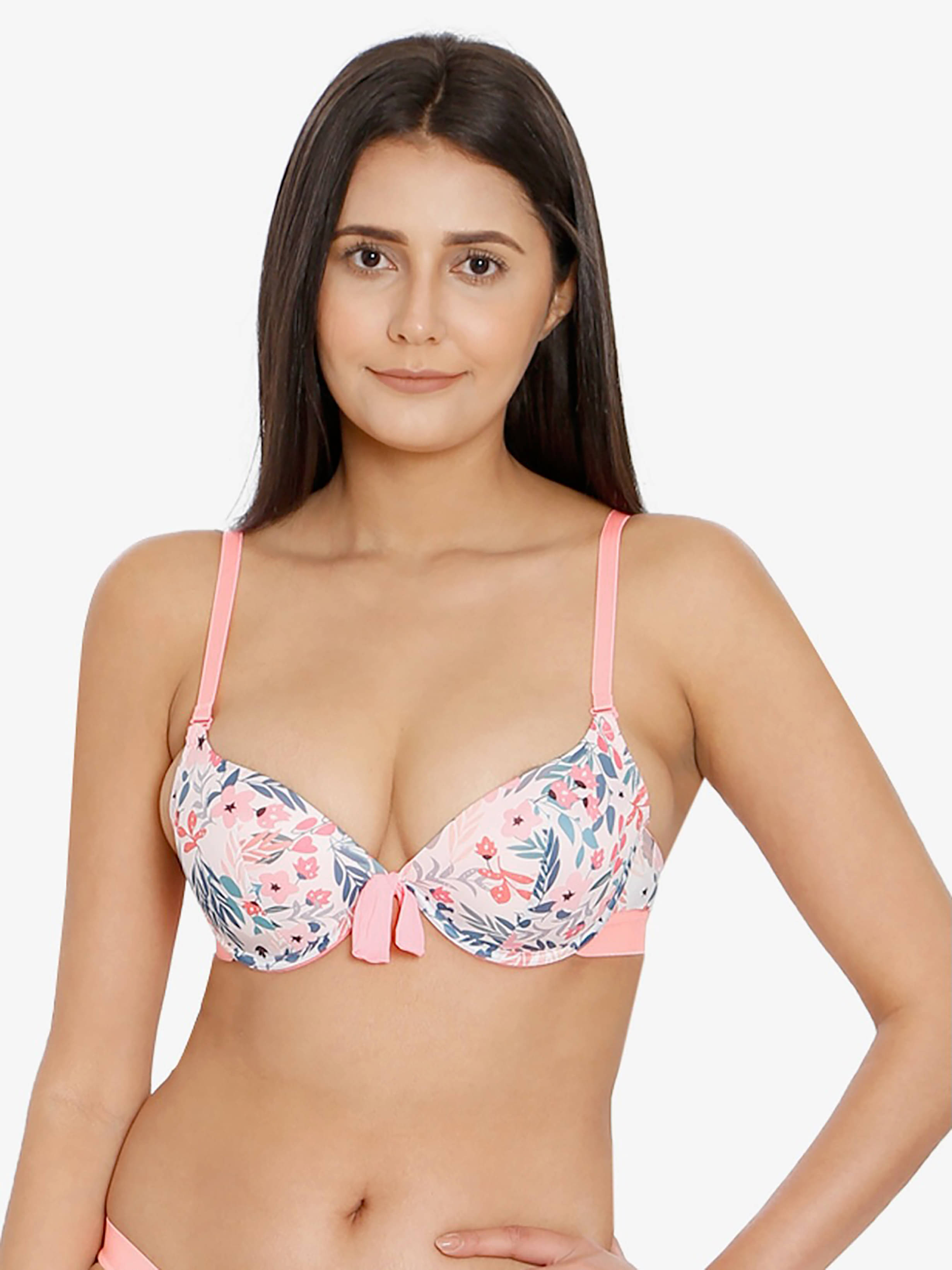 ILRASO - Pink Nylon Heavily Padded Women's Push Up Bra ( Pack of 1 ) ILRASO - Pink Nylon Heavily Padded Women's Push Up Bra ( Pack of 1 )