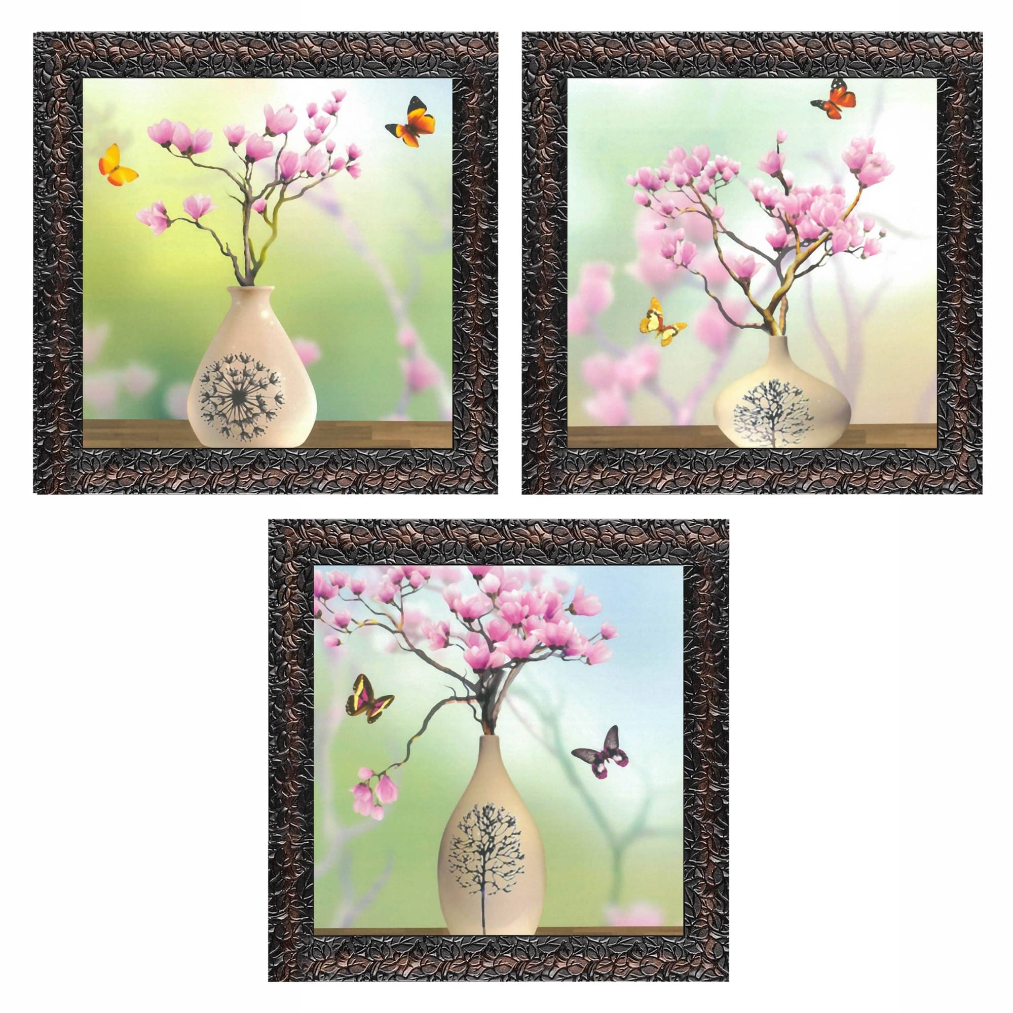     			Indianara - Floral Painting With Frame