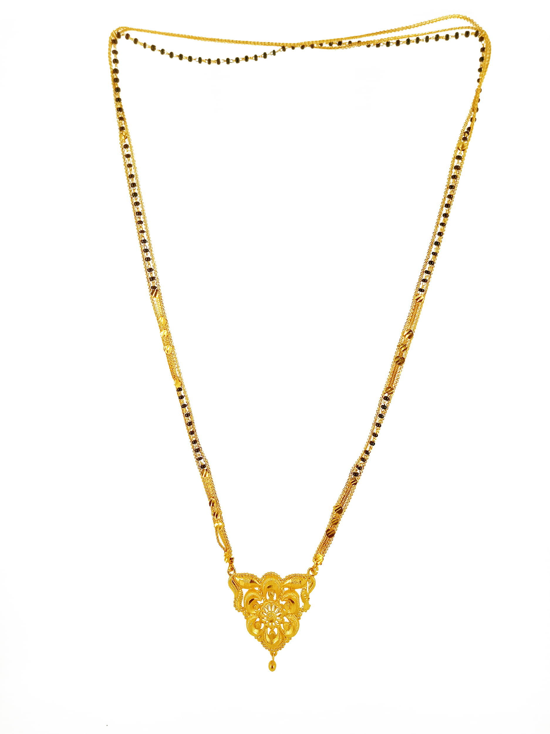 JIPPA - Golden Mangalsutra ( Pack of 1 )