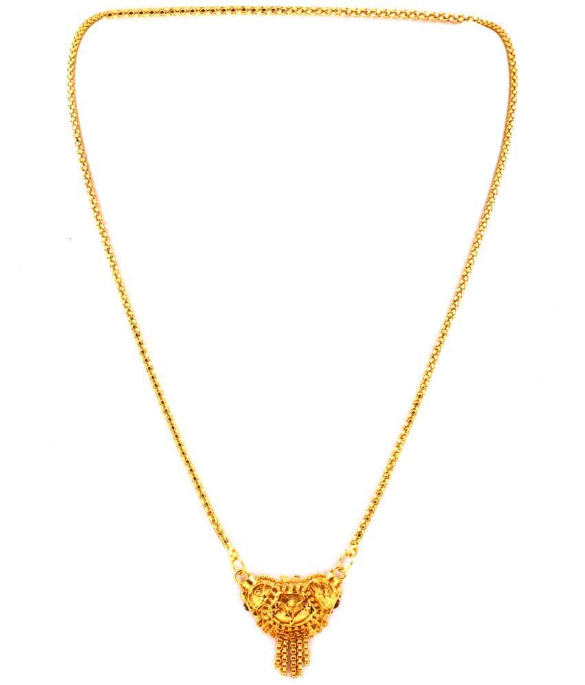 JIPPA - Golden Mangalsutra ( Pack of 1 )