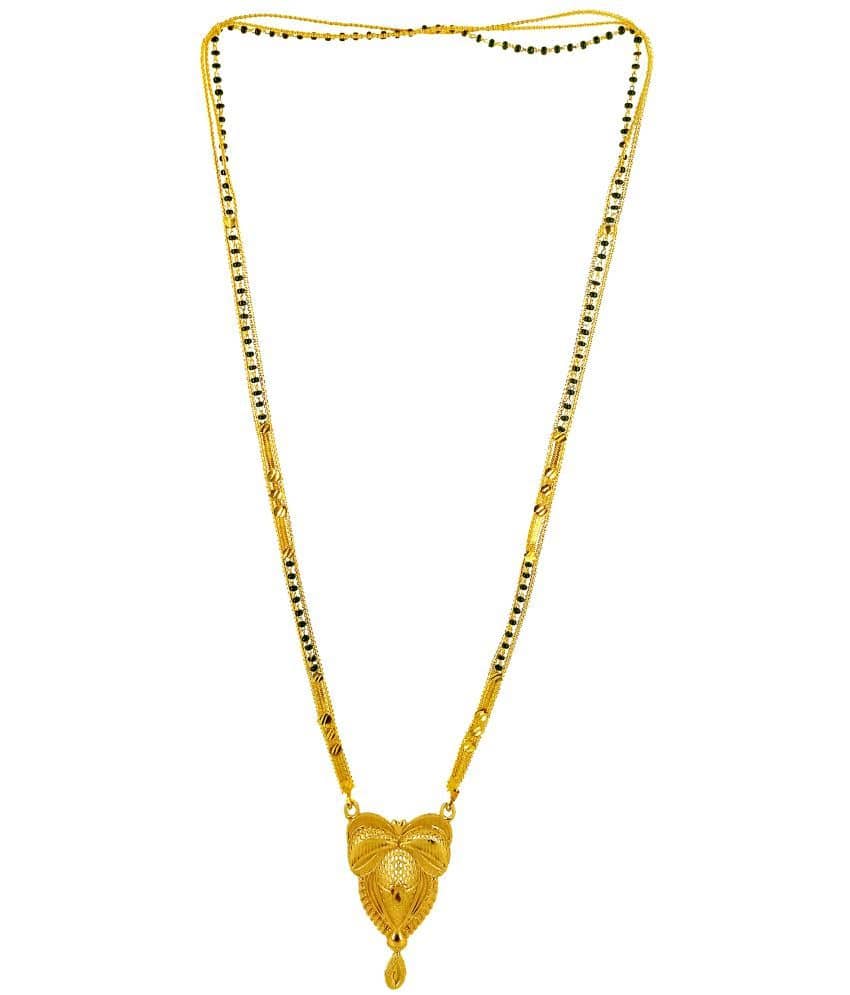 JIPPA - Golden Mangalsutra ( Pack of 1 )