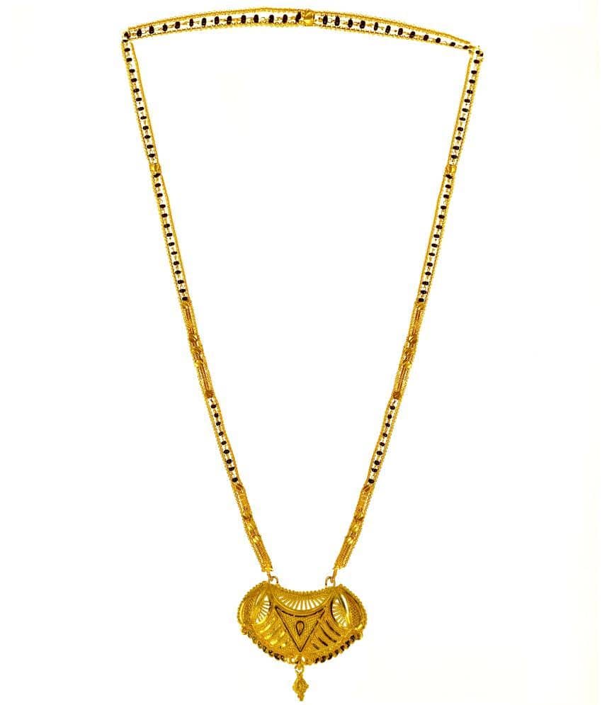 JIPPA - Golden Mangalsutra ( Pack of 1 )