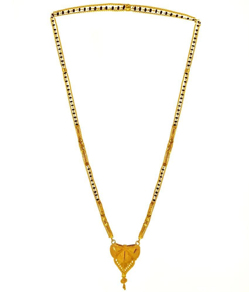 JIPPA - Golden Mangalsutra ( Pack of 1 )