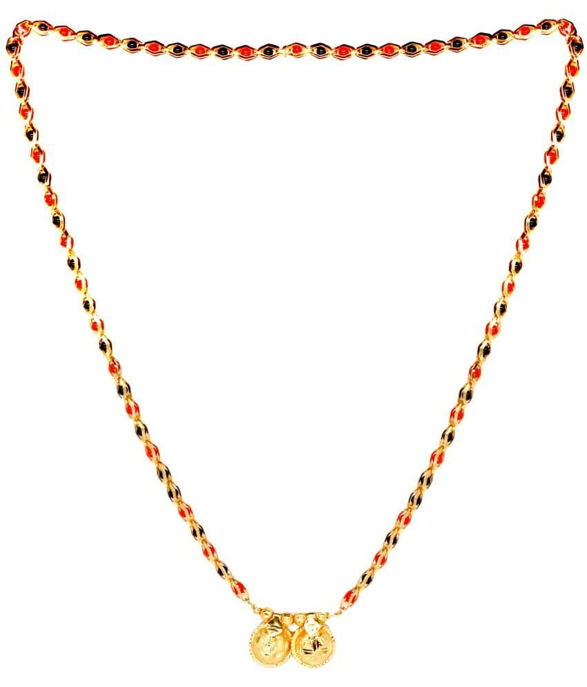 JIPPA - Golden Mangalsutra ( Pack of 1 )