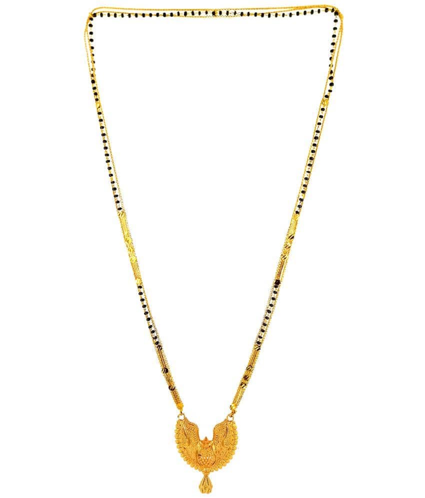 JIPPA - Golden Mangalsutra ( Pack of 1 )