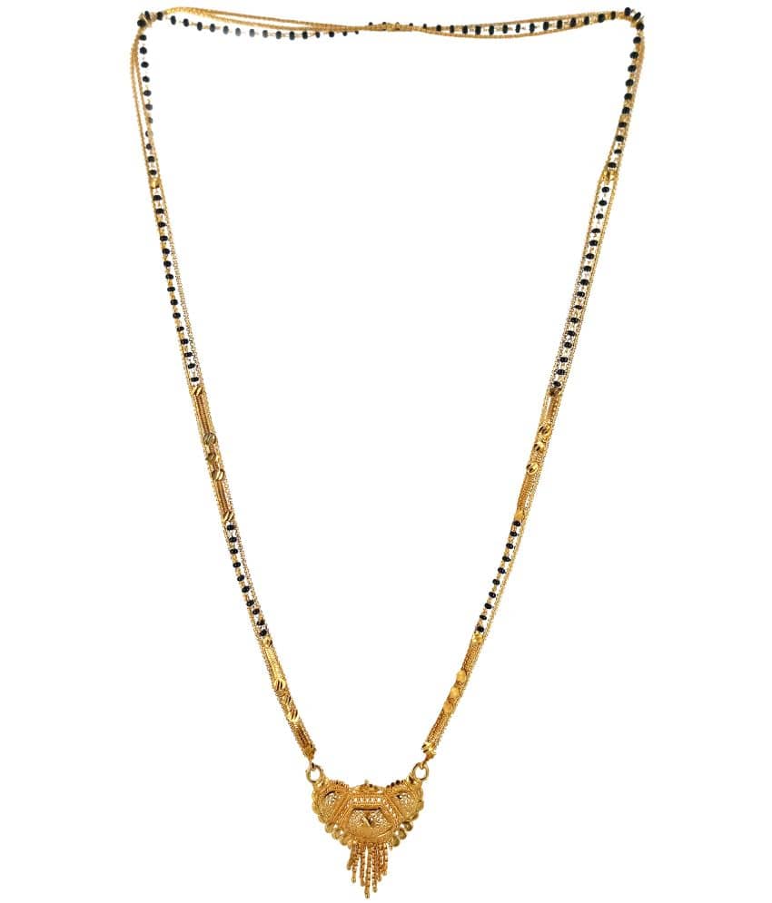 JIPPA - Golden Mangalsutra ( Pack of 1 )