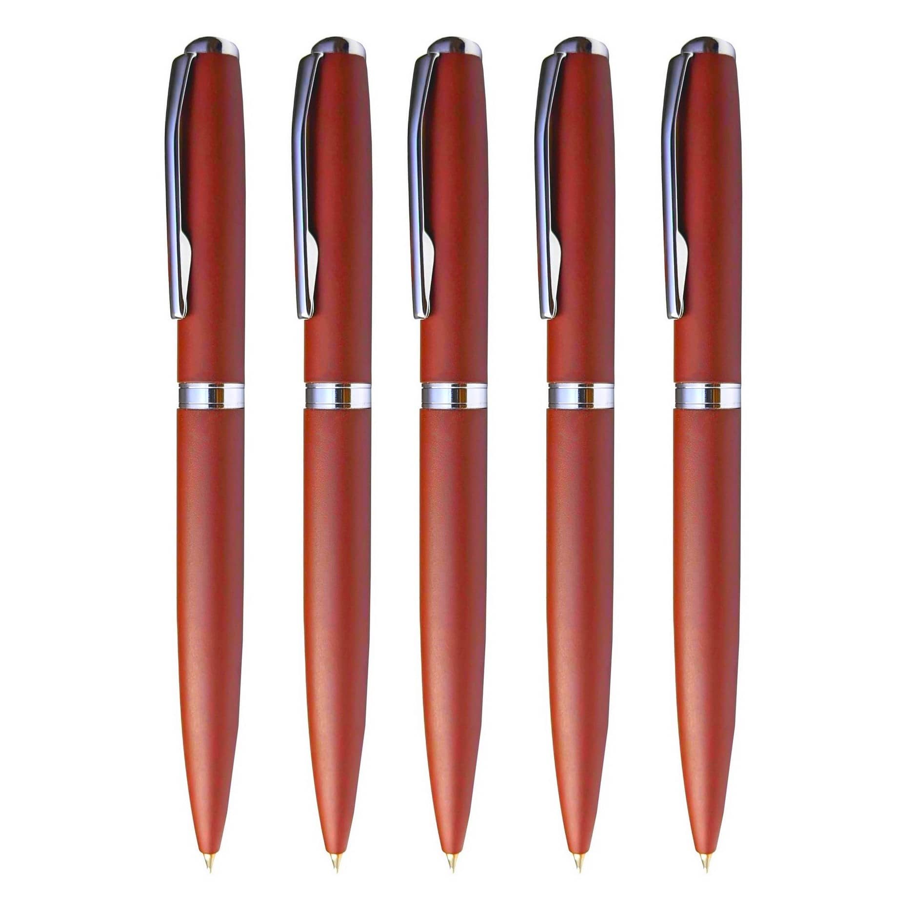 KK CROSI Metal Pen Pack of 5pcs Brown Colour Ball Pen  (Pack of 5, Blue Ink) - Stationery | Buy online on ZillyBuy