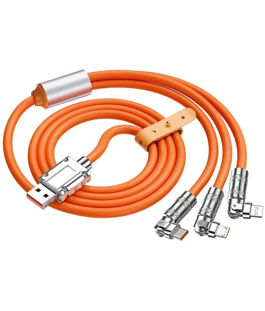    			Life Like - Orange 5 A Multi Pin Cable 1.2 Meter