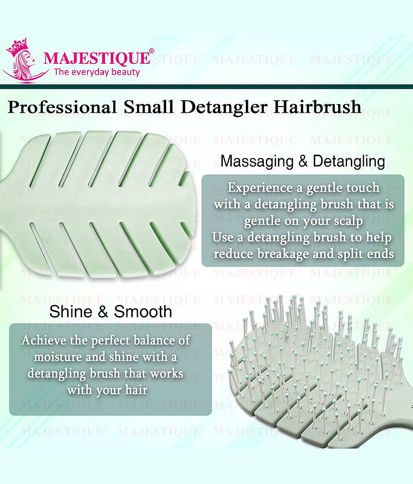 Majestique Detangling Baby Hair Brush, Detangling Brush for Baby Kids, Women - Color May Vary
