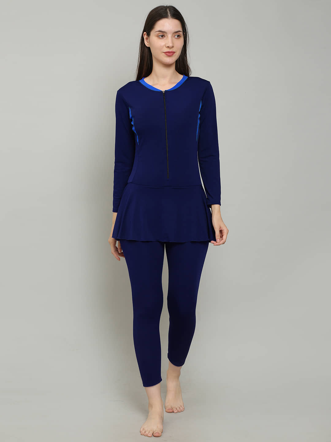 MEGASKA Blue One Piece Swimming Costume - Sports and Fitness Equipment | Buy online on ZillyBuy