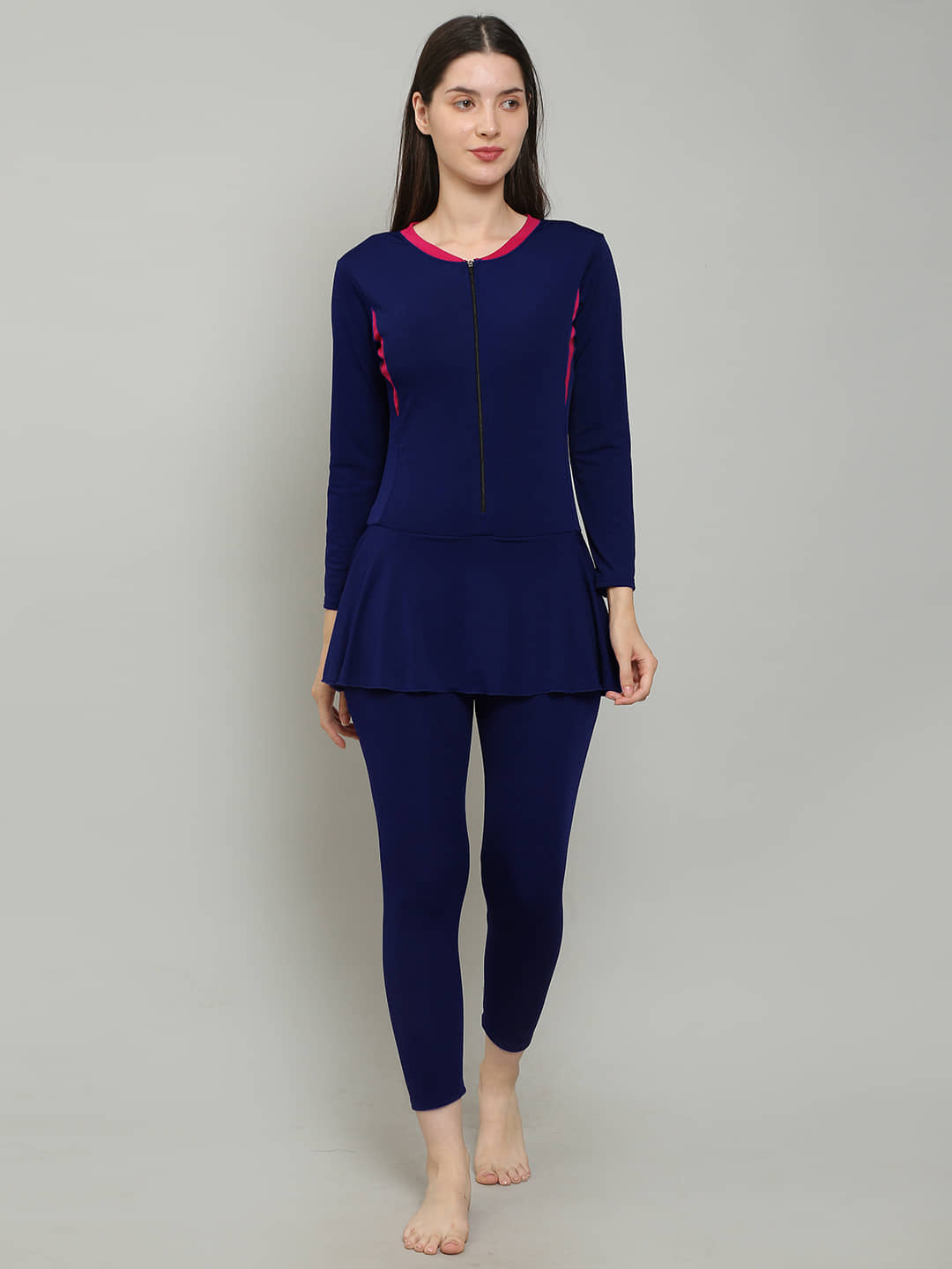 MEGASKA Blue One Piece Swimming Costume - Sports and Fitness Equipment | Buy online on ZillyBuy