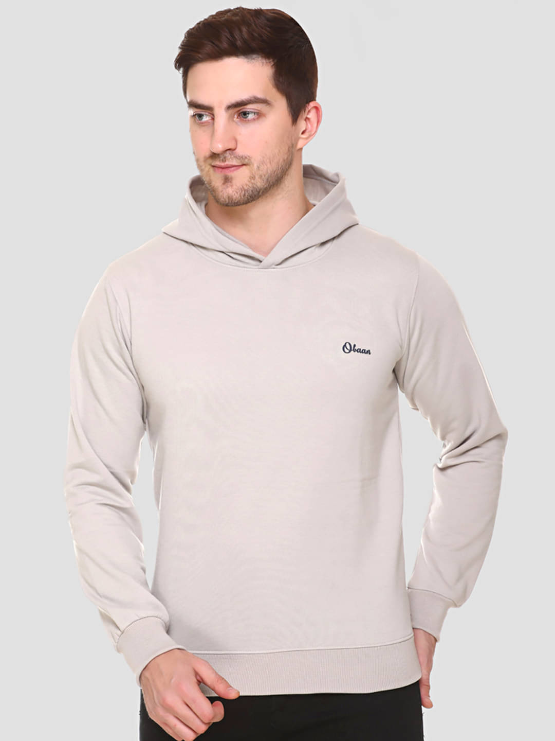 OBAAN - Cream Cotton Blend Regular Fit Men's Sweatshirt ( Pack of 1 ) OBAAN - Cream Cotton Blend Regular Fit Men's Sweatshirt ( Pack of 1 )