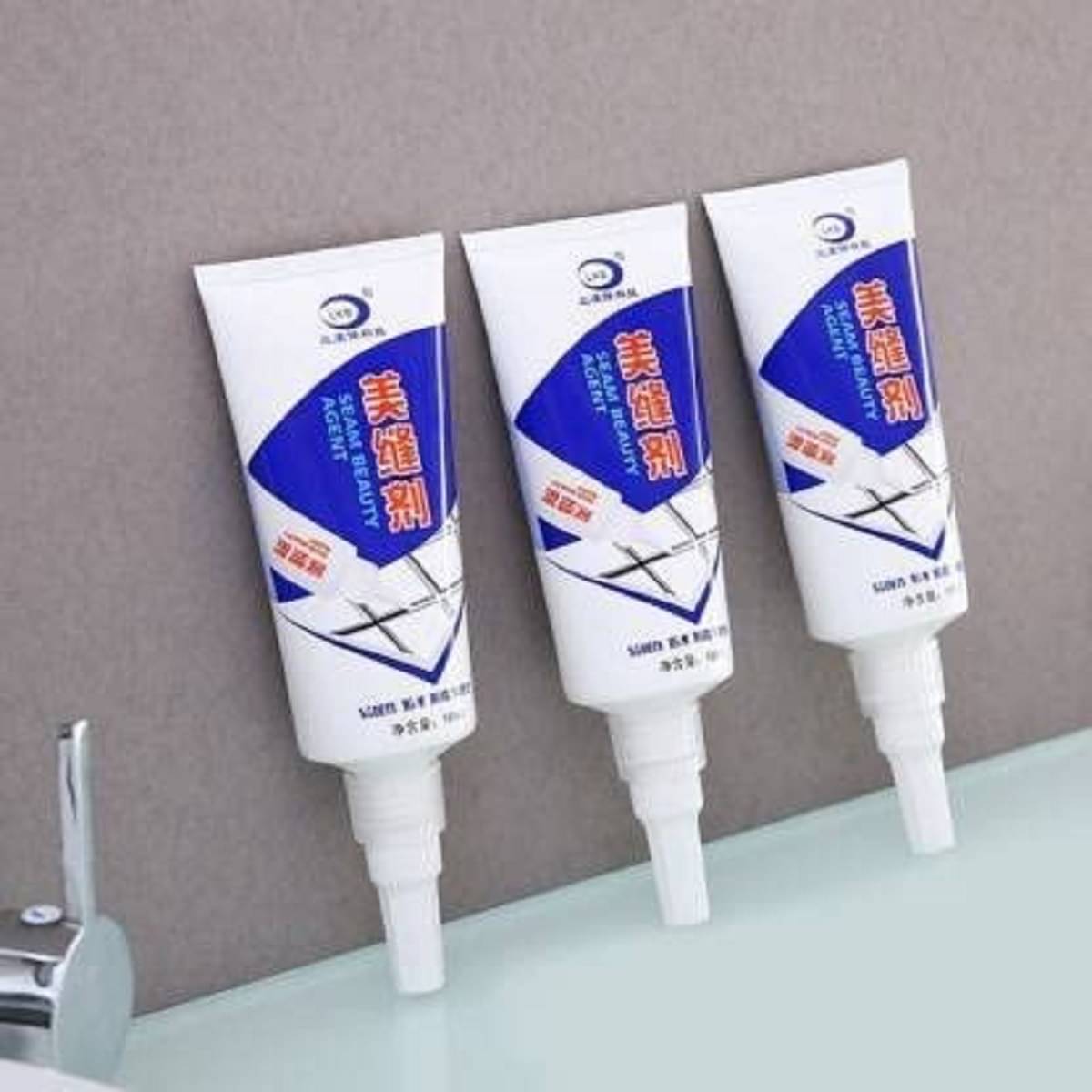     			RAMDEV ENTERPRISE Bathroom Tiles Gap Filler Grout Sealant Waterproof Crack Filler for Walls Crack Sealing Paste Tile Fixing Glue Crack Filler Tile Gap Filling Gap Filler for Walls (180ML Pack of 3 Pcs).