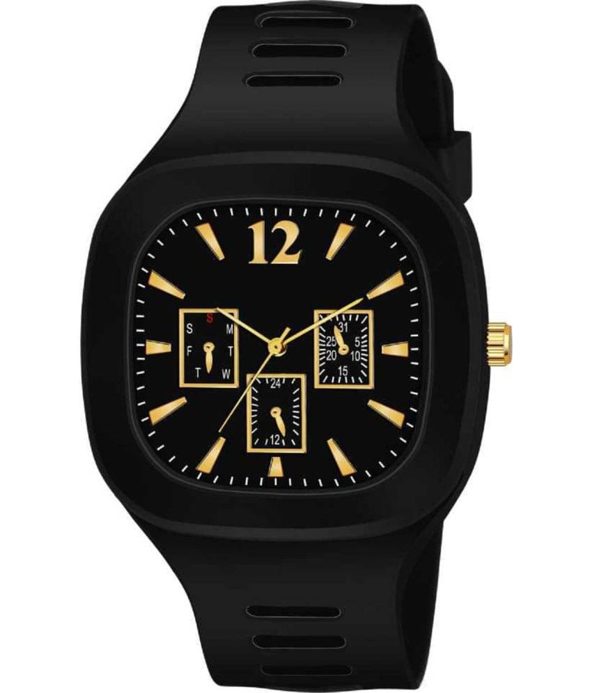     			Renaissance Traders - Black PU Analog Men's Watch