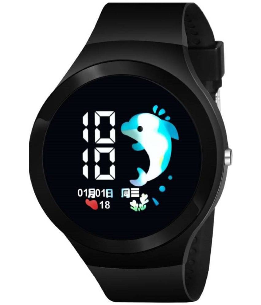 Renaissance Traders - Black Silicon Digital Men's Watch     			Renaissance Traders - Black Silicon Digital Men's Watch