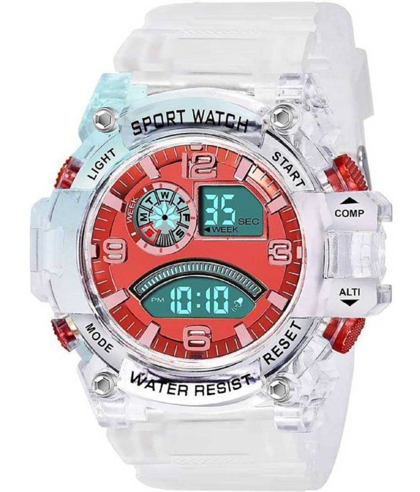 Renaissance Traders - White Silicon Digital Men's Watch Renaissance Traders - White Silicon Digital Men's Watch