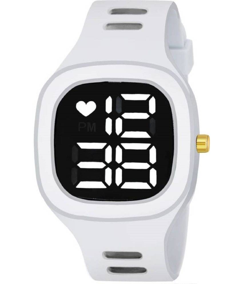 Renaissance Traders - White Silicon Digital Men's Watch Renaissance Traders - White Silicon Digital Men's Watch