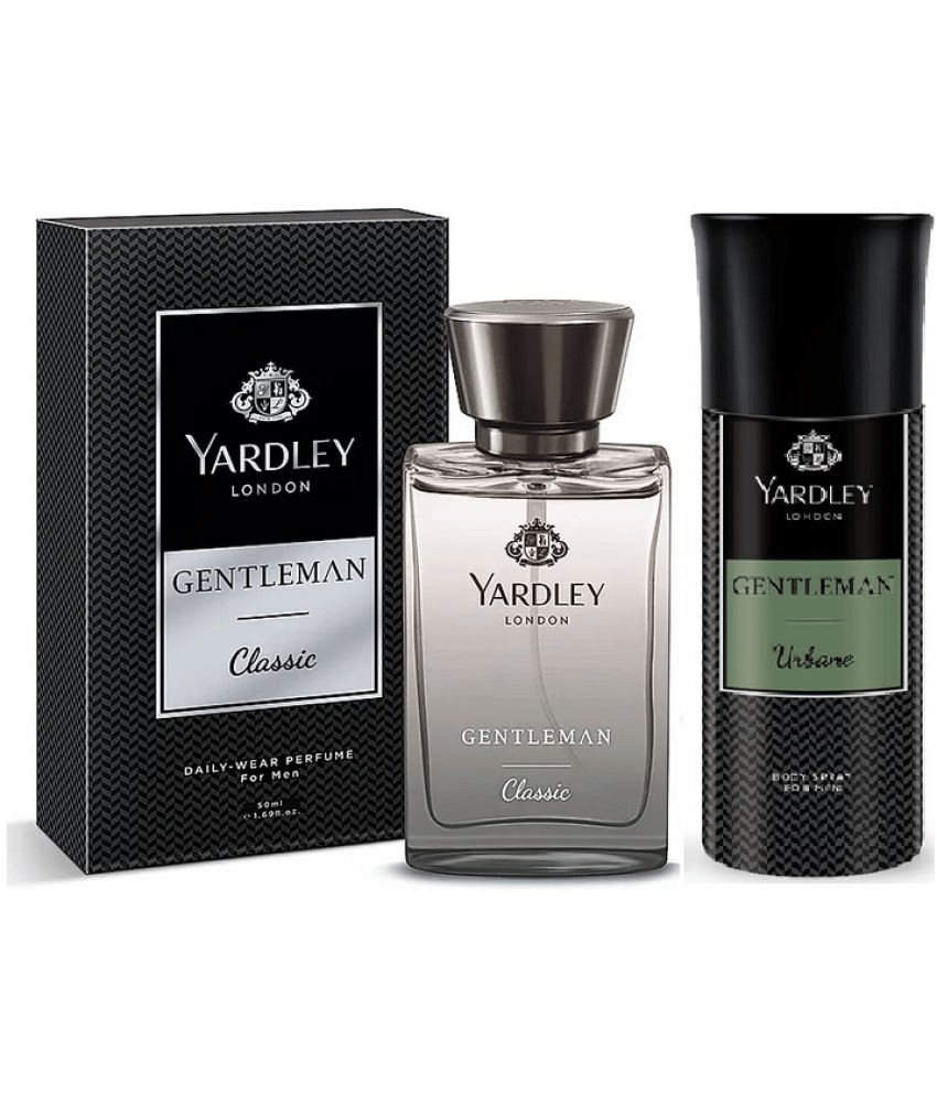 Yardley London - CLASSIC PERFUME 50ML,URBANE DEODORANT Eau De Parfum (EDP) For Men 200ML ( Pack of 2 )