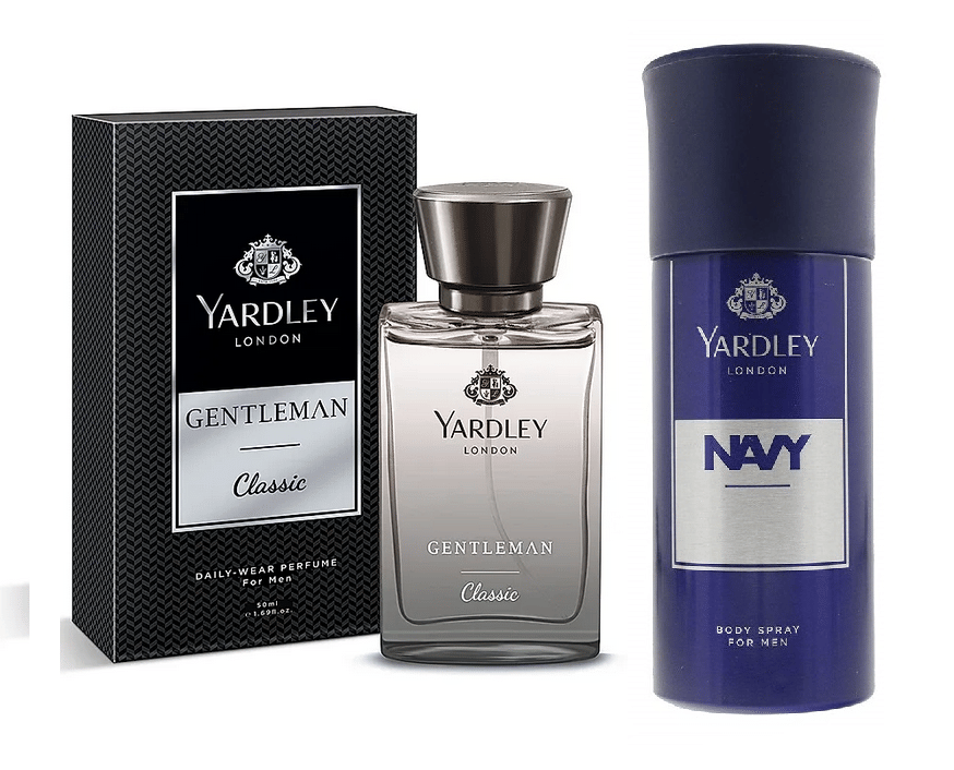 Yardley London - CLASSIC PERFUME 50ML, NAVY DEODORANT 150ML Eau De Parfum (EDP) For Unisex 200ML ( Pack of 2 )