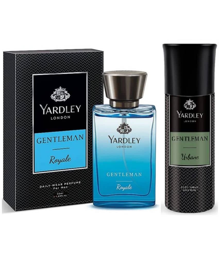 Yardley London - ROYALE PERFUME 50ML ,  URBANE DEODORANT 150ML Eau De Parfum (EDP) For Men 200 ( Pack of 2 )