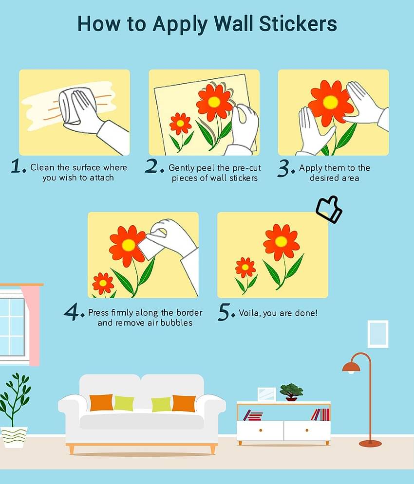 WallDesign Sealife Elements Vinyl Switch Board Sticker - Pack of 6