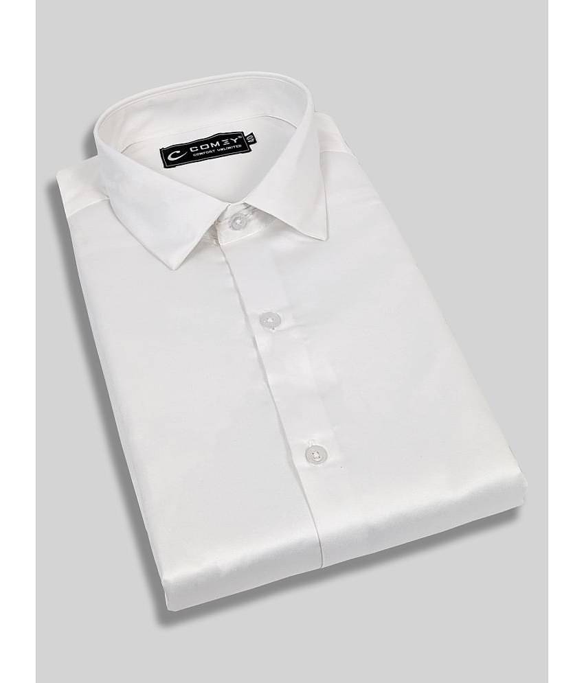 Comey Satin Slim Fit Solids Full Sleeves Men's Casual Shirt - Green ( Pack of 1 )