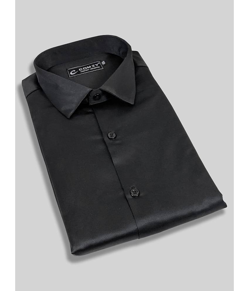 Comey Satin Slim Fit Solids Full Sleeves Men's Casual Shirt - Green ( Pack of 1 )