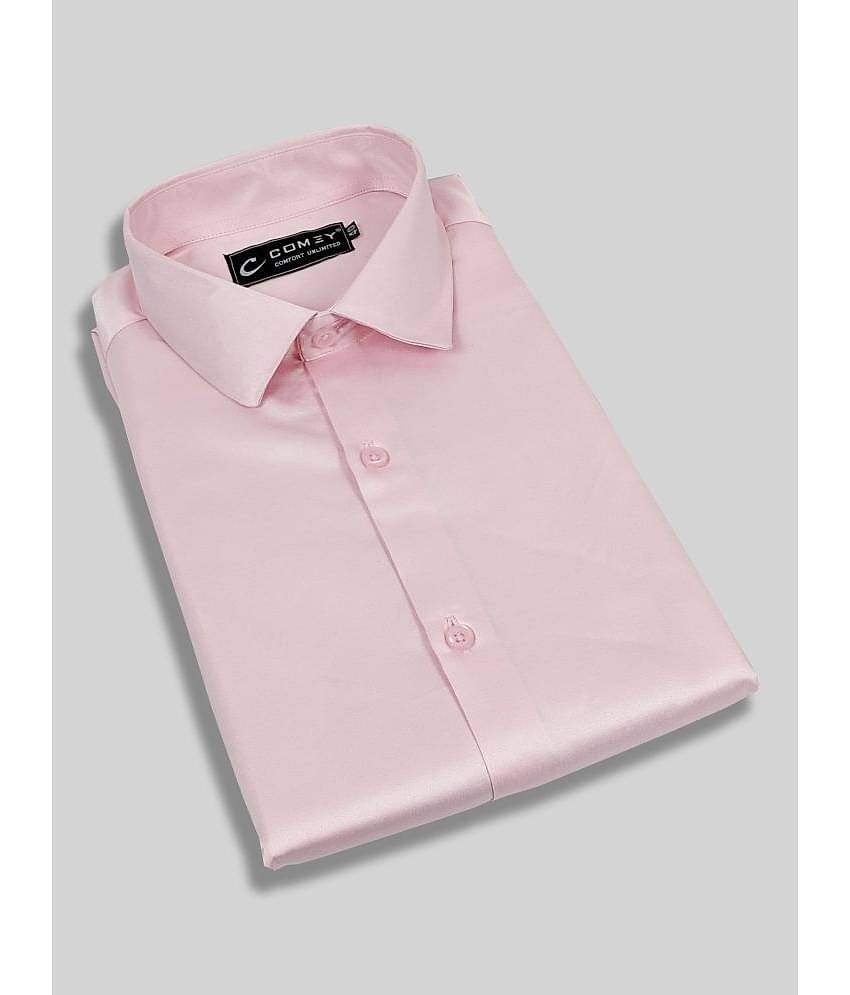 Comey Satin Slim Fit Solids Full Sleeves Men's Casual Shirt - Green ( Pack of 1 )