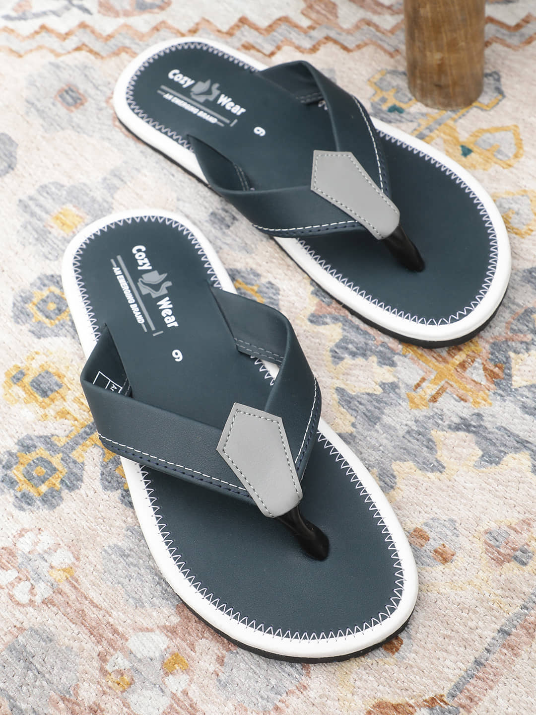 Cozy Wear - Brown Men's Thong Flip Flop
