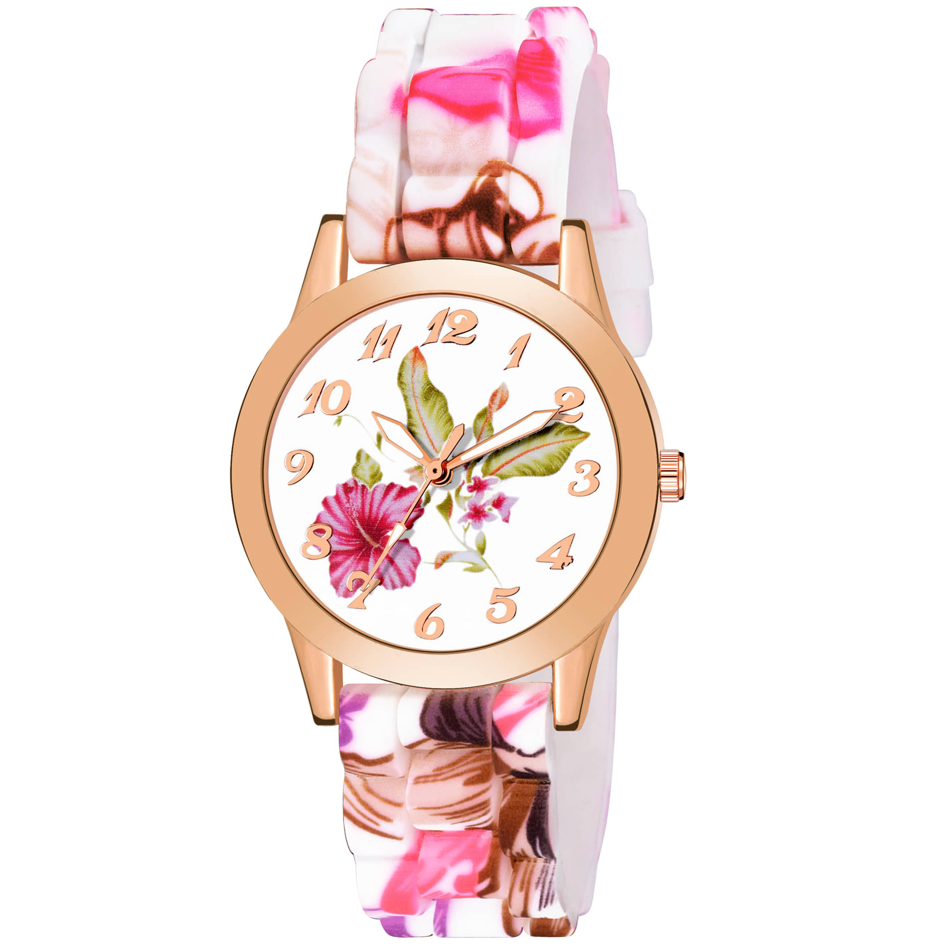     			DECLASSE - Pink Silicon Analog Womens Watch